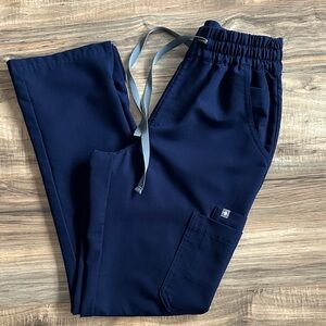 Figs XS Regular Women's Navy High Waisted Dowa straight leg scrub pants